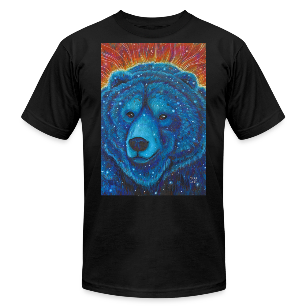 Cosmic Bear - Unisex Jersey T-Shirt by Bella + Canvas - black
