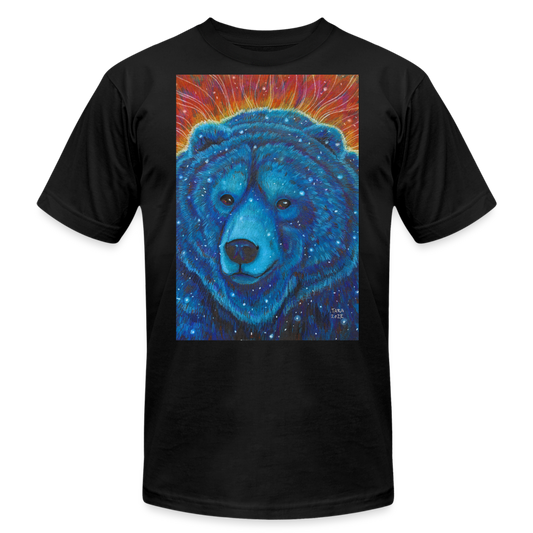 Cosmic Bear - Unisex Jersey T-Shirt by Bella + Canvas - black