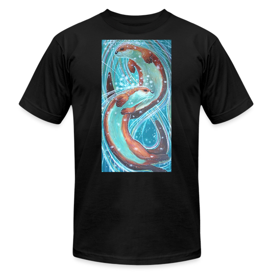 Flow - Unisex Jersey T-Shirt by Bella + Canvas - black