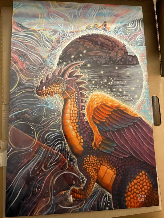 Beluga Point Dragon - Metal Print